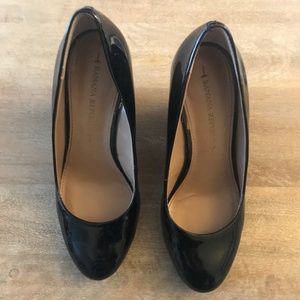 Banana Republic Black Patent Maisie Wedge